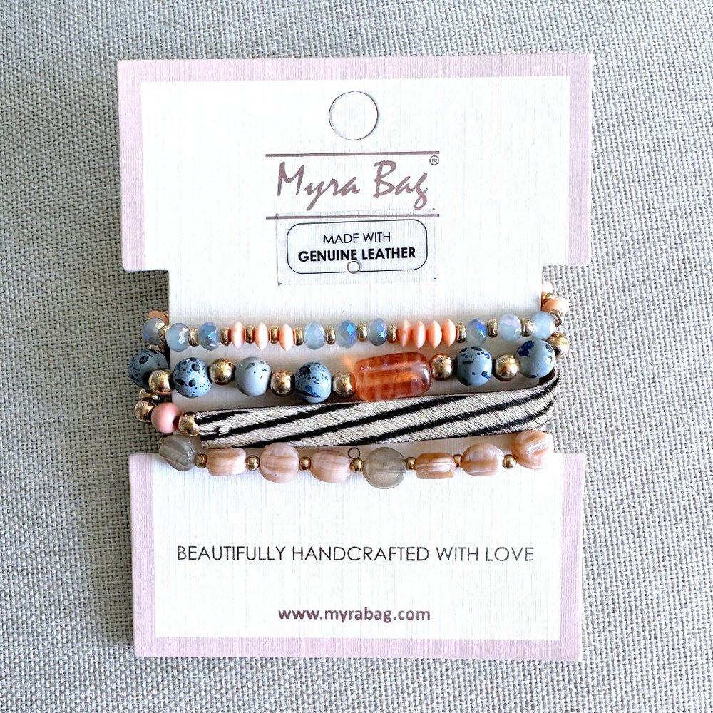 MYRA BAG Savannah Free Layered Bead Bracelet NWT